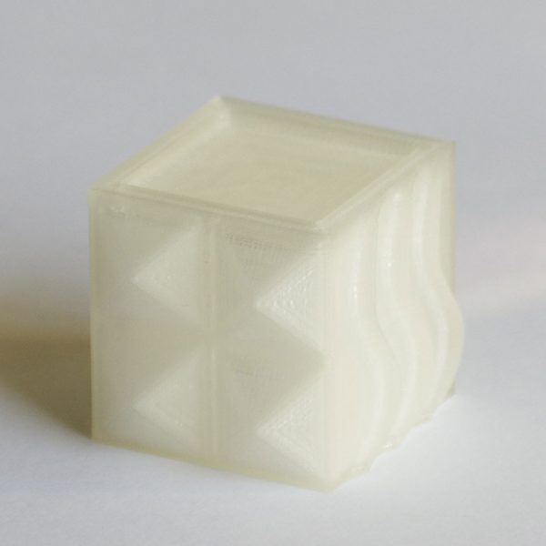 naturel translucide - PLA Impression 3D - Cube PLA naturel