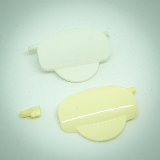 Conception et impression 3D - clapet croque gaufre recto pièce cassée
